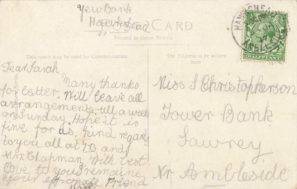 OLD BARRY - 1917 POSTCARD - GLAMORGAN (ref 1602/21/a11)