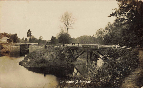 1919 real photo postcard of Lincombe, Stourport in Worcestershire