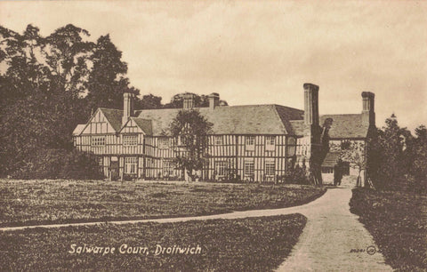 Old postcard of Salwarpe Court, Droitwich