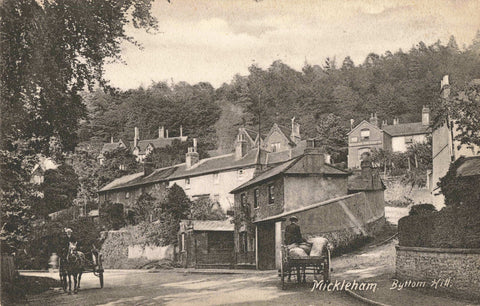 Old postcard of Byttom Hill, Mickleham, nr Dorking in Surrey