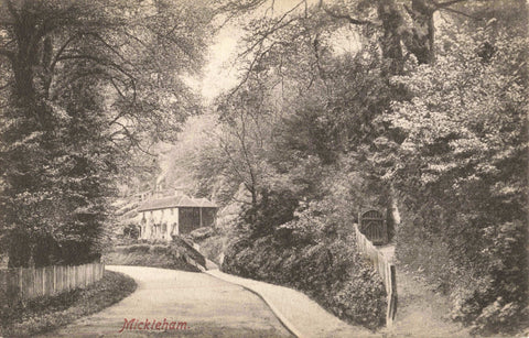 Old postcard of Mickleham, nr Dorking in Surrey