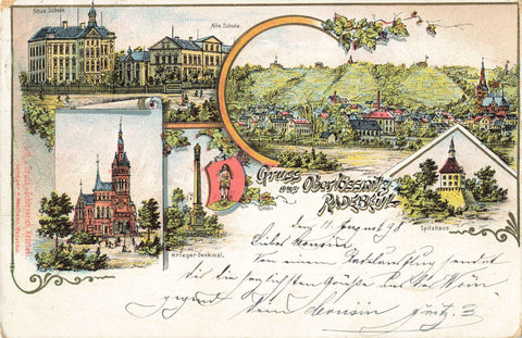 1898 Radebeul postcard, Germany
