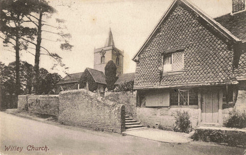 1905 postcard of Witley Church, Surrey