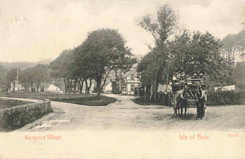 1905 postcard of Kerrycroy Village, Isle of Bute
