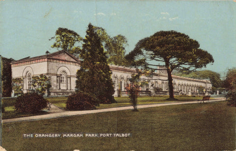 1929 postcard of The Orangery, Margam Park, Port Talbot