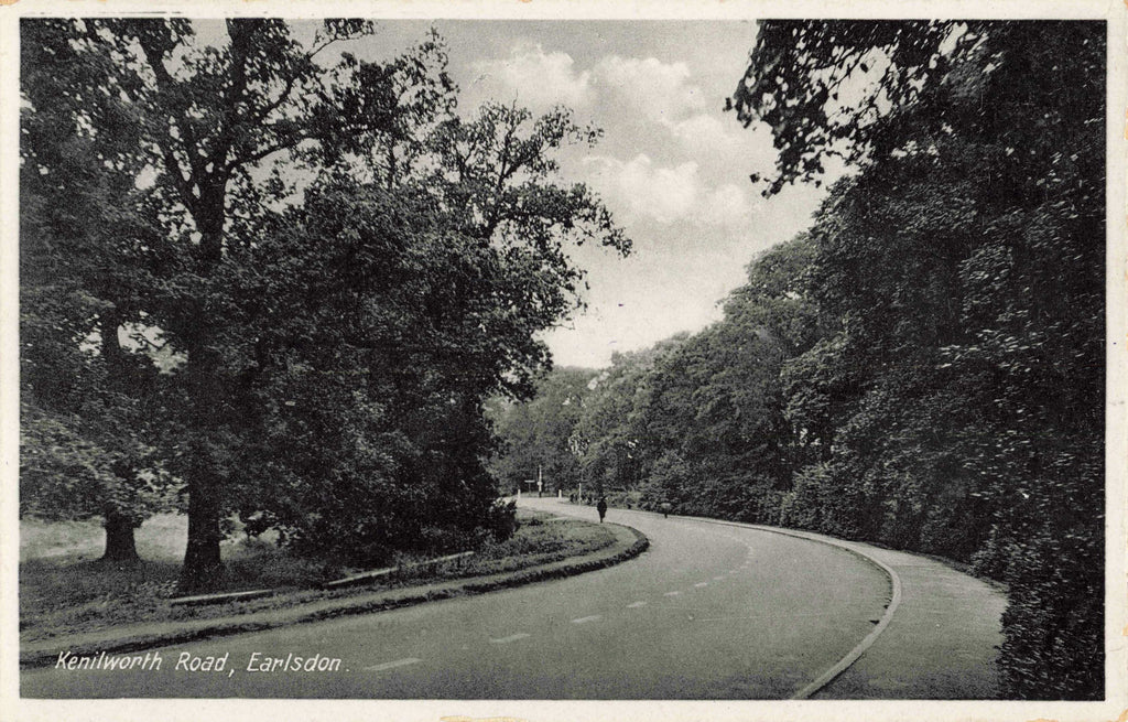 Old postcard of Kenilworth Road, Earlsdon nr Coventry