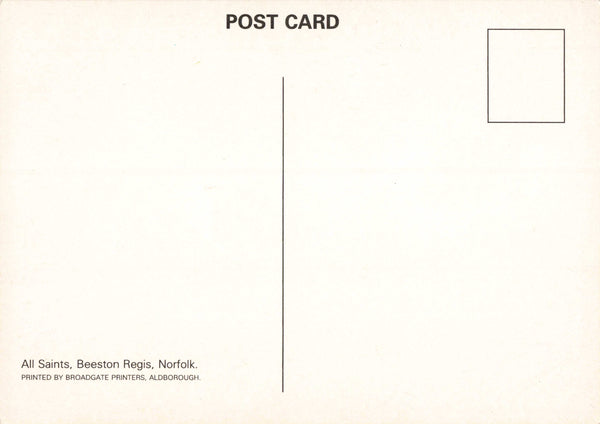ALL SAINTS, BEESTON REGIS, NORFOLK - MODERN SIZE POSTCARD (ref 6332/21/W2)