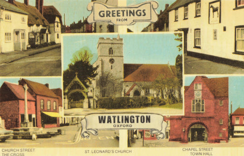 Greetings from Watlington, old Oxfordshire postcard