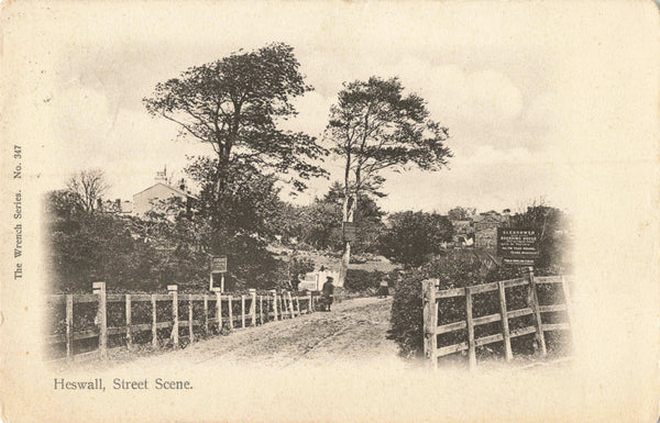1904 postcard entitled Heswall, Street Scene - in Wirral, Cheshire