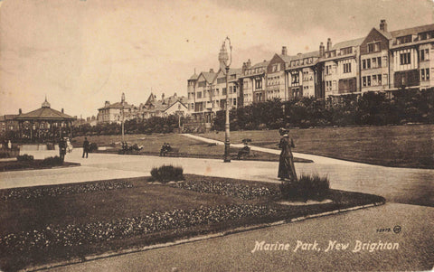 MARINE PARK, NEW BRIGHTON --1918 WIRRAL POSTCARD (ref 2370/21/B)