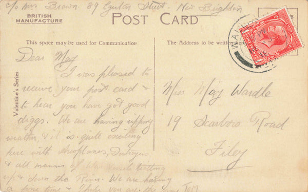 MARINE PARK, NEW BRIGHTON --1918 WIRRAL POSTCARD (ref 2370/21/B)
