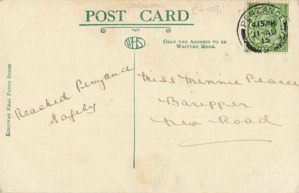 LAMORNA VALLEY, 1915 REAL PHOTO CORNWALL POSTCARD (ref 2302/22/W1)