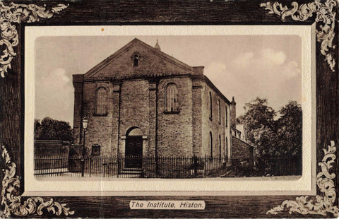 Pre mid 1918 postcard of The Institute, Histon in Cambridgeshire