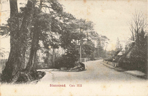 Old postcard of Stanstead, Cats Hill, Stanstead Abbotts in Hertfordshire