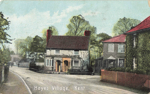 1910 postcard of Hayes Village, Kent