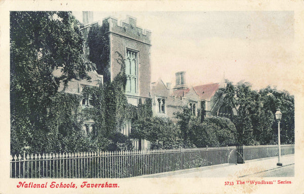 1904 postcard of National Schools, Faversham in Kent