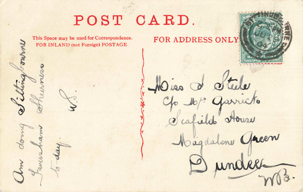 NATIONAL SCHOOLS, FAVERSHAM - 1904 POSTCARD (ref 2535/22/W1)