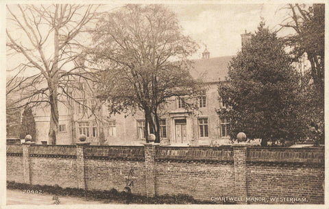 OId postcard of Chartwell Manor, Westerham, Kent
