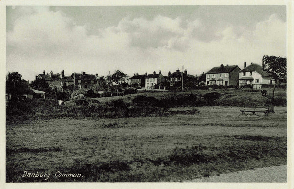 Old postcard of Danbury Common, Essex