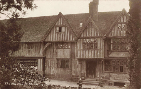 Old real photo postcard of The Old Vicarage, Chiddingstone in Kent