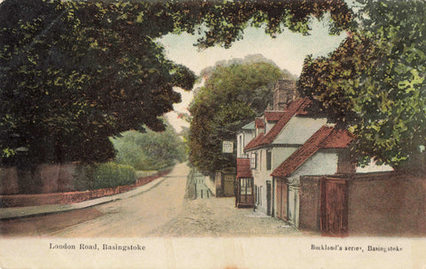 1906 postcard of London Road, Basingstoke in Hampshire