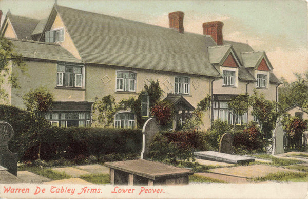 Old postcard of Warren de Tabley Arms, Lower Peover in Cheshire