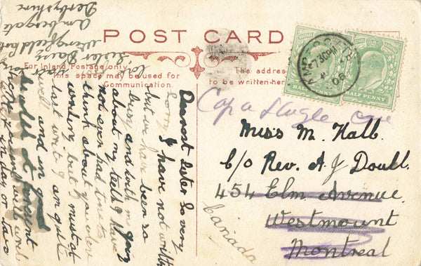 CRICH STAND - 1908 DERBYSHIRE POSTCARD (ref 3835/W1/22)