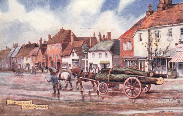 Old postcard of High Street, Beaconsfield