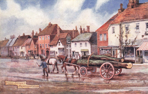 Old postcard of High Street, Beaconsfield