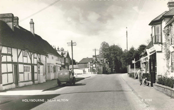 Real photo postcard of Holybourne, nr Alton, Hampshire