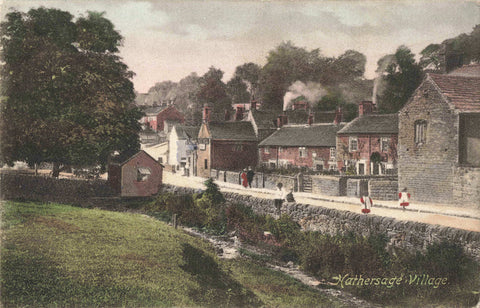 1908 postcard of Hathersage, Derbyshire