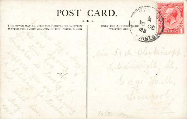 THE MOUNT, HELSBY - 1923 POSTCARD, NR RUNCORN, FRODSHAM (ref 2635/22/TH)