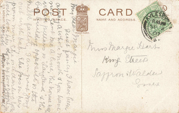 HIGH STREET, AYLESBURY - 1907 POSTCARD (ref 2829/22/W3)
