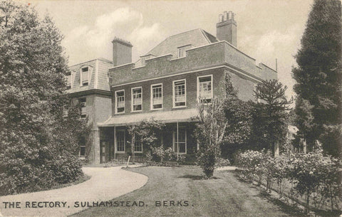 Old postcard of The Rectory, Sulhamstead in Berkshire
