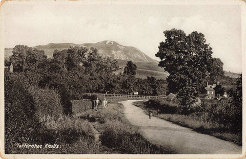Old postcard of Totternhoe Knolls, Dunstable