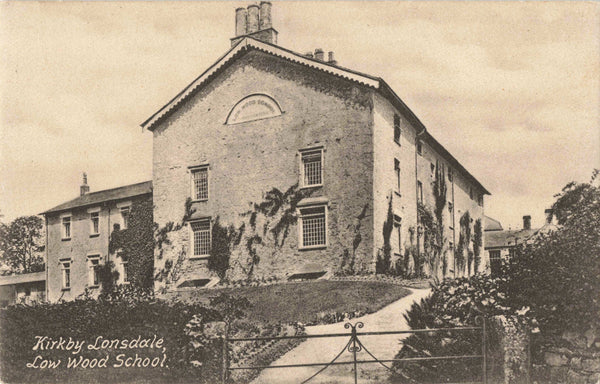 Pre 1918 postcard of Kirkby Lonsdale, Low Wood School