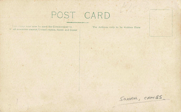 SOHAM PARADE - JUNE 21 1908 REAL PHOTO POSTCARD (ref 2756/22/W4)