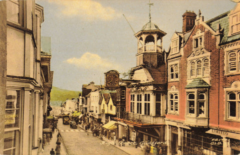 Early 1960s postcard of High Street, Guildford