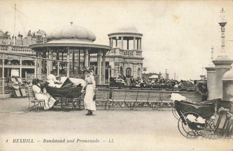 BEXHILL BANDSTAND AND PROMENADE, LL POSTCARD (ref 5228/22/W5)