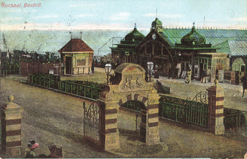 Old postcard of the Kursaal, Bexhill in Sussex