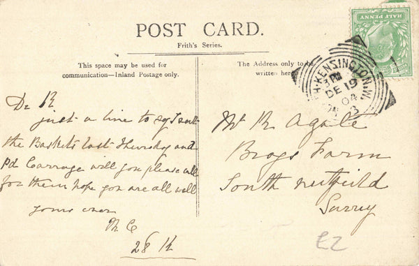 ST CATHERINE'S COURT, OLD POSTCARD - BATH? (ref 5259/22/W5)