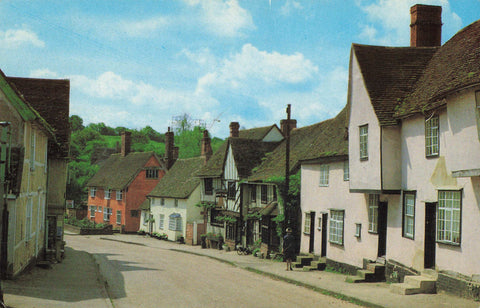 Colour postcard of The Street, Kersey in Suffolk
