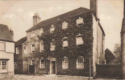 Old postcard of Gate House, Midhurst in Sussex