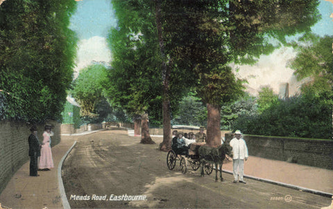 1911 postcard of Meads Road, Eastbourne, Sussex