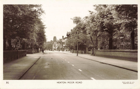 Old real photo postcard of the Old Parish Church, Stockport