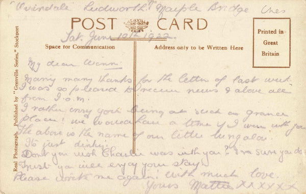 MELLOR - OLD REAL PHOTO CHESHIRE POSTCARD (ref 3946/22/W6)