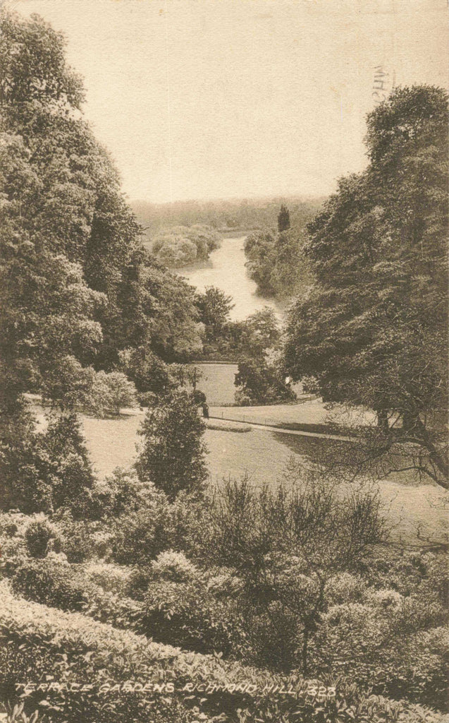 Old postcard of Terrace Gardens, Richmond Hill, Surrey