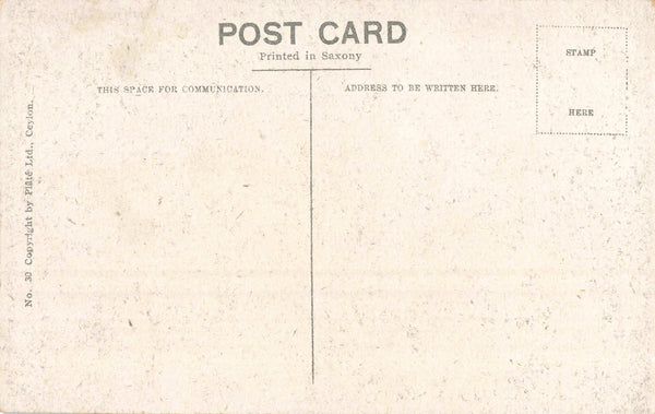TAMIL LADY IN RICKSHAW, CEYLON - OLD POSTCARD (ref 1907/22/W6)