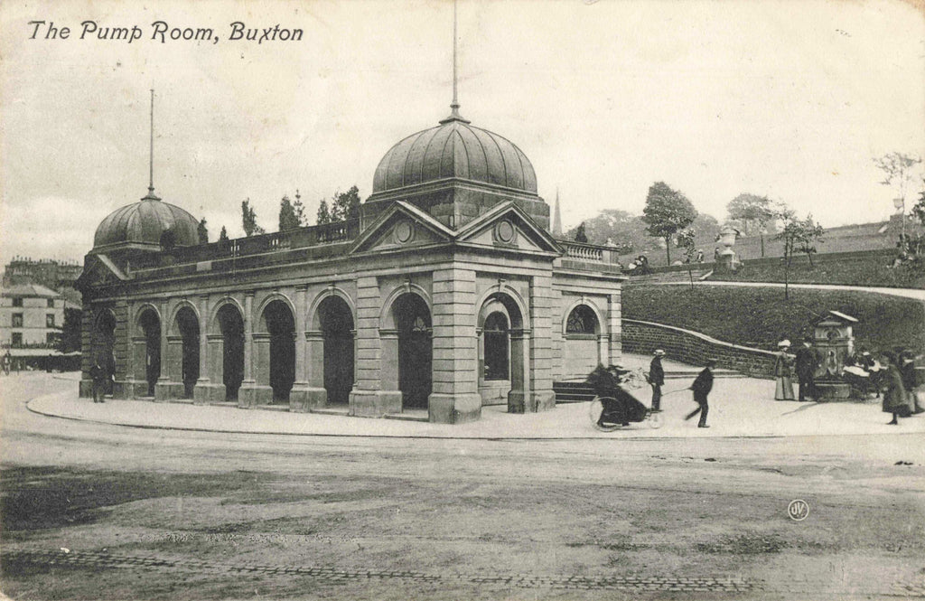 Old postcard of The Pump Room, Buxton