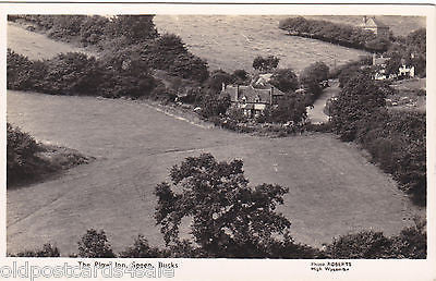 The Plow Inn, Speen, old postcard